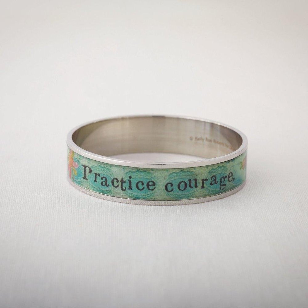 Kelly Rae Roberts Practice Courage Colorful Bangle New
